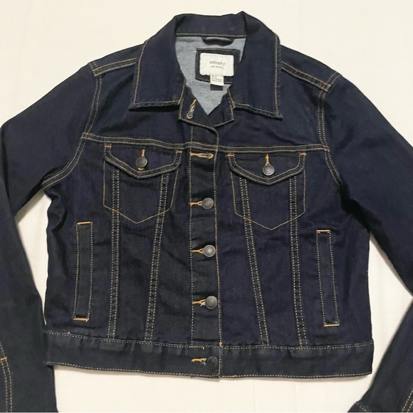 Forever 21 Denim Jacket Womens Size Medium - Picture 2 of 16